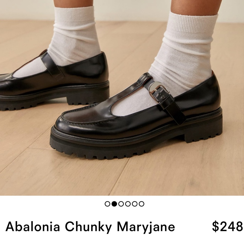 Reformation Abalonia Chunky Maryjanes sz8